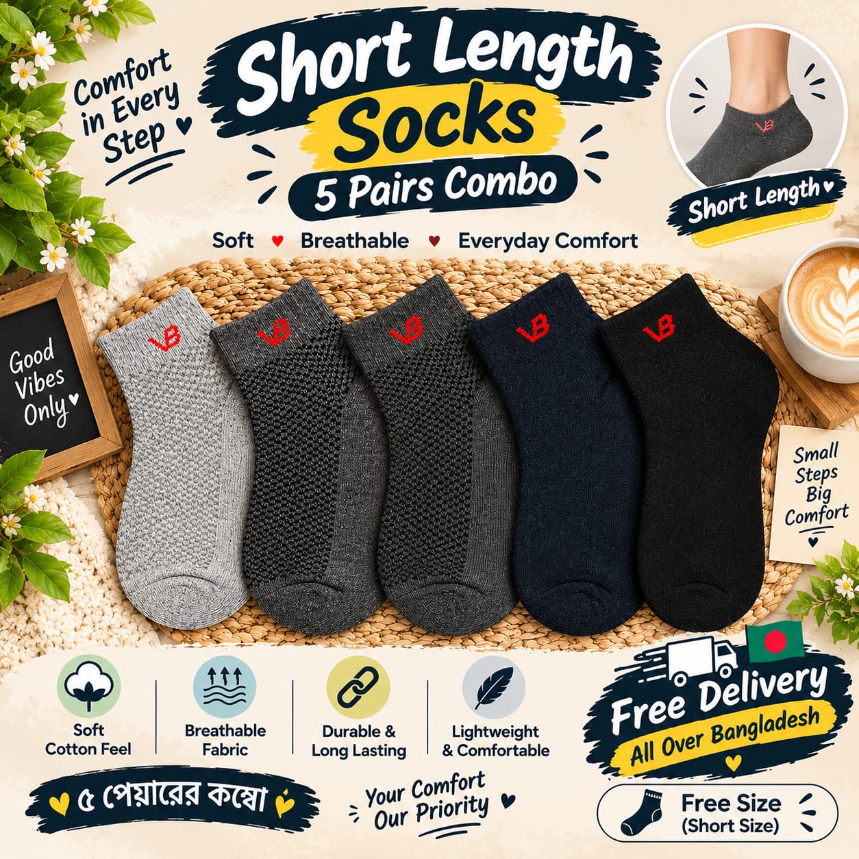 SHORT SOCKS (MESH SERIES)